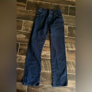 Wrangler Jeans Boys girls Denim w/ Adjustable Waist SZ 16 slim